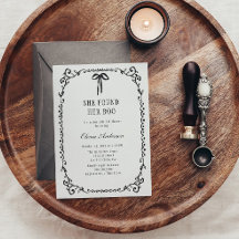 彼女はブーのハロウィーンブライダルシャワーを見つけた