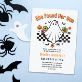 彼女はブーのハロウィーンブライダルシャワーを見つけた 招待状