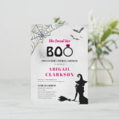 彼女はブーのハロウィーンブライダルシャワーを見つけた 招待状 (スタンド正面)