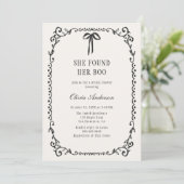 彼女はブーのハロウィーンブライダルシャワーを見つけた 招待状 (スタンド正面)