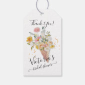 彼女はブーケブライダルシャワーをスクープされた ギフトタグ (裏面)