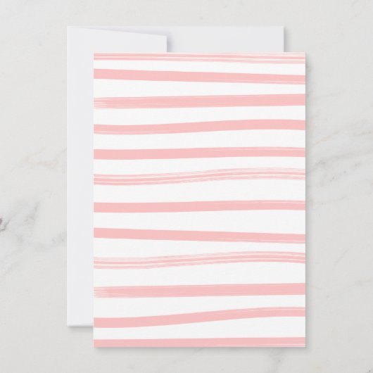 彼女はブーケブライダルシャワーをスクープされた 招待状 (裏面)