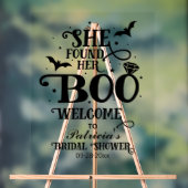 彼女はブーブライダルシャワー歓迎サインを見つけた アクリルサイン (ニュートラル)
