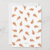 彼女はブ得ライダルシャワーの招待状をスクープした 招待状 (裏面)