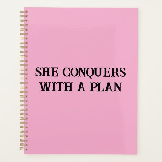 彼女はプランプランナーで勝やる気を起こさせるつ プランナー手帳 (正面)
