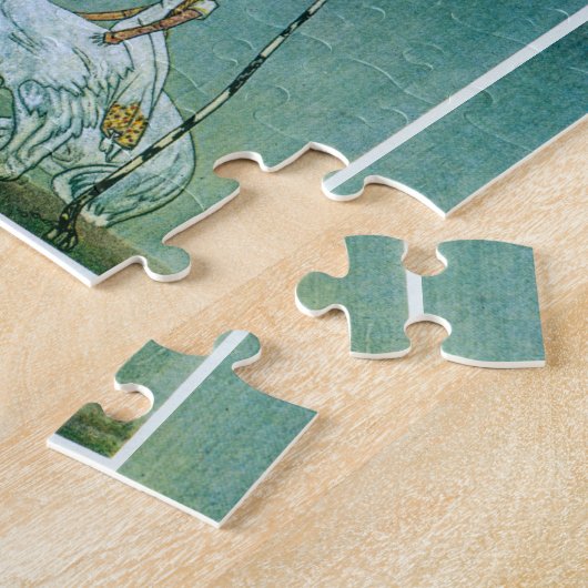 彼女はベア・ケイ・ニーセンにしっかりと寄り添った ジグソーパズル (側面)