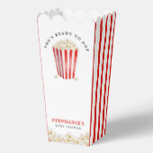 彼女はベイビーシャワーポップコーンポップ・アートのの準備ができている フェイバーボックス (裏面)