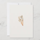 彼女はボホアイスブライダルシャワーをスクープ 招待状 (裏面)