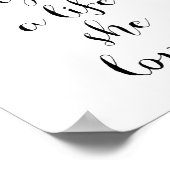 彼女はポスターが大好きな生活をデザインした ポスター (角)