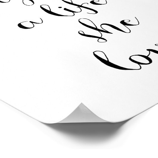 彼女はポスターが大好きな生活をデザインした ポスター (角)