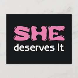 彼女はポストカードに値する ポストカード