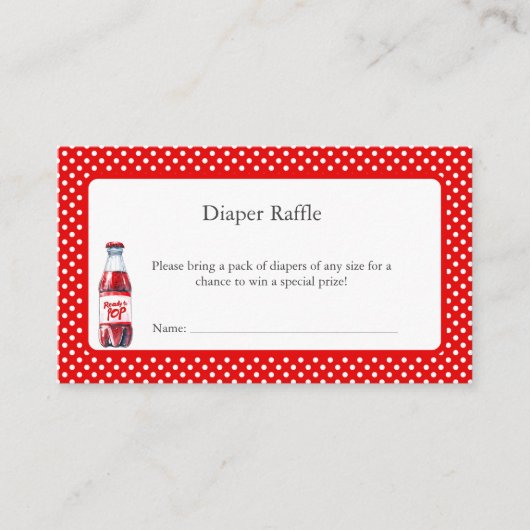 彼女はポップコーンポップ・アートのソーダの赤んポップ・アートのだシャワーを開こうとしている エンクロージャーカード (正面)