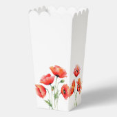 彼女はポピーの花ポップ・アートの春赤ちゃんシャワー準備ができている フェイバーボックス (裏面)