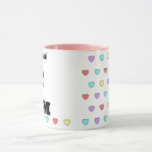 彼女はママとハートが大好きだ マグカップ (中央)