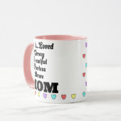 彼女はママとハートが大好きだ マグカップ (正面左)