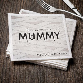 彼女はママのハロウィーンの赤ちゃんシャワーになる スタンダードカクテルナプキン