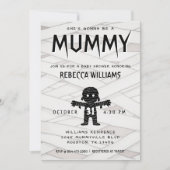 彼女はママのハロウィーンの赤ちゃんシャワーになる 招待状 (正面)