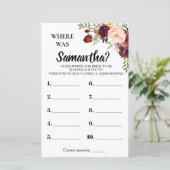 彼女はマルサラ花のブライダルシャワーゲーム (スタンド正面)