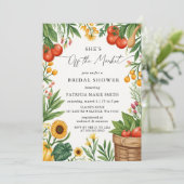 彼女はマーケットから卒業 - ファーマーズマーケットのブライズシャワー 招待状 (スタンド正面)