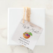 彼女はマーケットから姿を消した ファーマーズマーケット ブライダルシャワー フェイバータグ (インサイチュ)