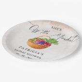 彼女はマーケットから離れてる ブライダルシャワー ペーパープレート (アングル)