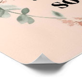 彼女はミニマリストのポスターの野生の花を桃色と信じていた ポスター (角)