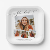 彼女はミニマルな写真を行ったグラードパーティー ペーパープレート (正面)