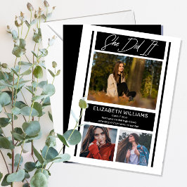 彼女はミニマルシンプル主義のBW卒業した 案内状