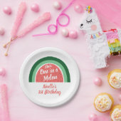 彼女はメロンの一つ、スイカの虹の誕生日 ペーパープレート (パーティー)