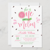 彼女はメロンの赤ちゃんシャワー招待状の一人だ 招待状 (正面)