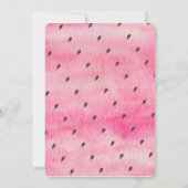 彼女はメロンの赤ちゃんシャワー招待状の一人だ 招待状 (裏面)