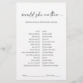 彼女はモダンむしろブライダルシャワーゲームは黒 (正面)