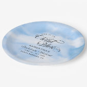 彼女はモダン雲の9のバチェロレッテ週末に来ている ペーパープレート (アングル)