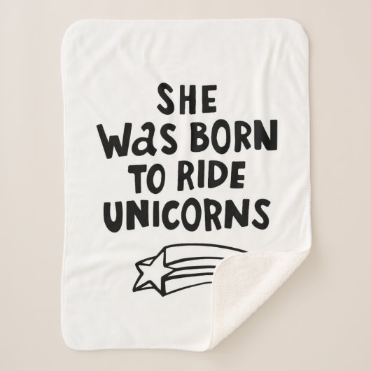 彼女はユニコーンに乗って生まれました シェルパブランケット (正面)