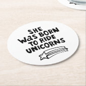 彼女はユニコーンに乗って生まれました ラウンドペーパーコースター (アングル)