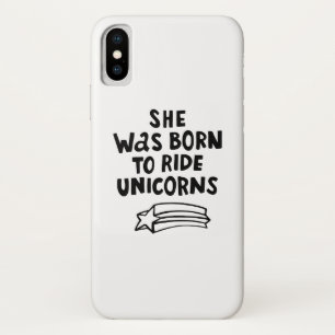 彼女はユニコーンに乗って生まれました iPhone X ケース