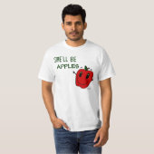 彼女はリンゴのメンズバリューTシャツになるだろう Tシャツ (正面フル)