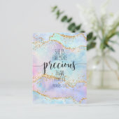 彼女はルビよりもはるかに尊い、箴言31:10 ポストカード (スタンド正面)