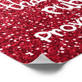 彼女はルビー大切の諺グリッター以上だ ポスター (角)