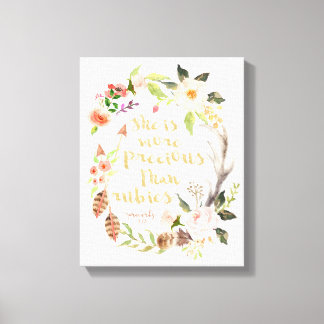 彼女はルビー大切ス以上の壁画だ キャンバスプリント