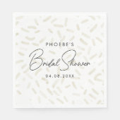 彼女はヴァニラのブライダルシャワーをすっかり楽しんだ スタンダードランチョンナプキン (正面)