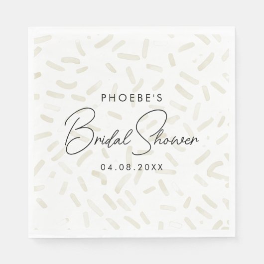 彼女はヴァニラのブライダルシャワーをすっかり楽しんだ スタンダードランチョンナプキン (正面)