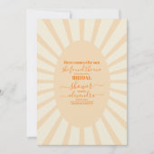 彼女は一つのブライダルシャワーを見つけた 招待状 (正面)