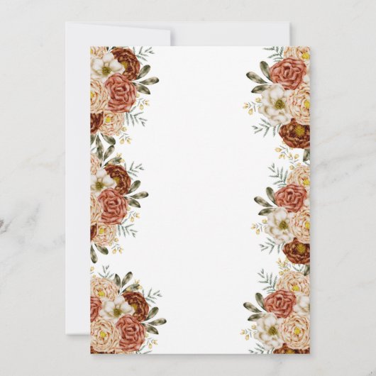 彼女は一鹿の完全な女の子ウッドランド1歳の誕生日ではない 招待状 (裏面)