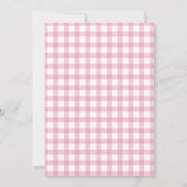 彼女は上弓のさくらんぼお洒落ベビーシャワー 招待状 (裏面)