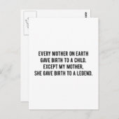 彼女は与え誕生に伝説を語る ポストカード (正面/裏面)