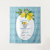 彼女は主な絞りブライダルシャワー背景を見つけた タペストリー (正面)