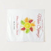 彼女は主な絞りブライダルシャワー背景を見つけた タペストリー (正面(横))