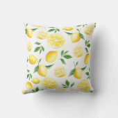 彼女は主にレモンの枕を結婚絞った クッション (裏面)