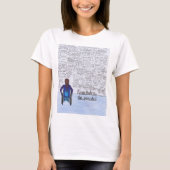 彼女は主張しました(車椅子) Tシャツ (正面)